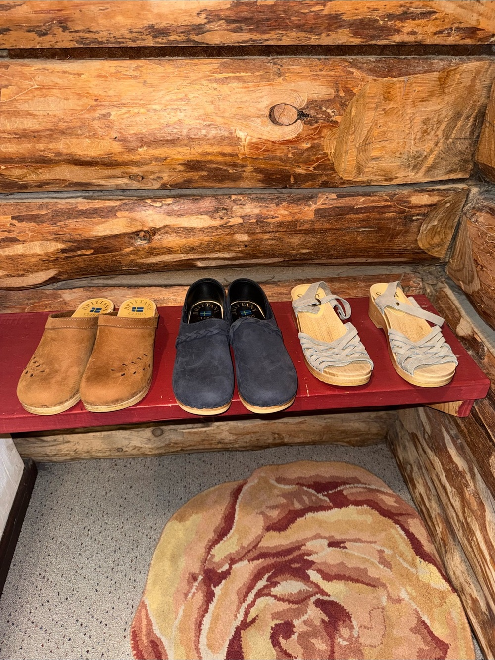 😍3 Pair Bundle Of Suede Slip-On Sven Clogs in Tan, Gray and Navy 41(9.5”)